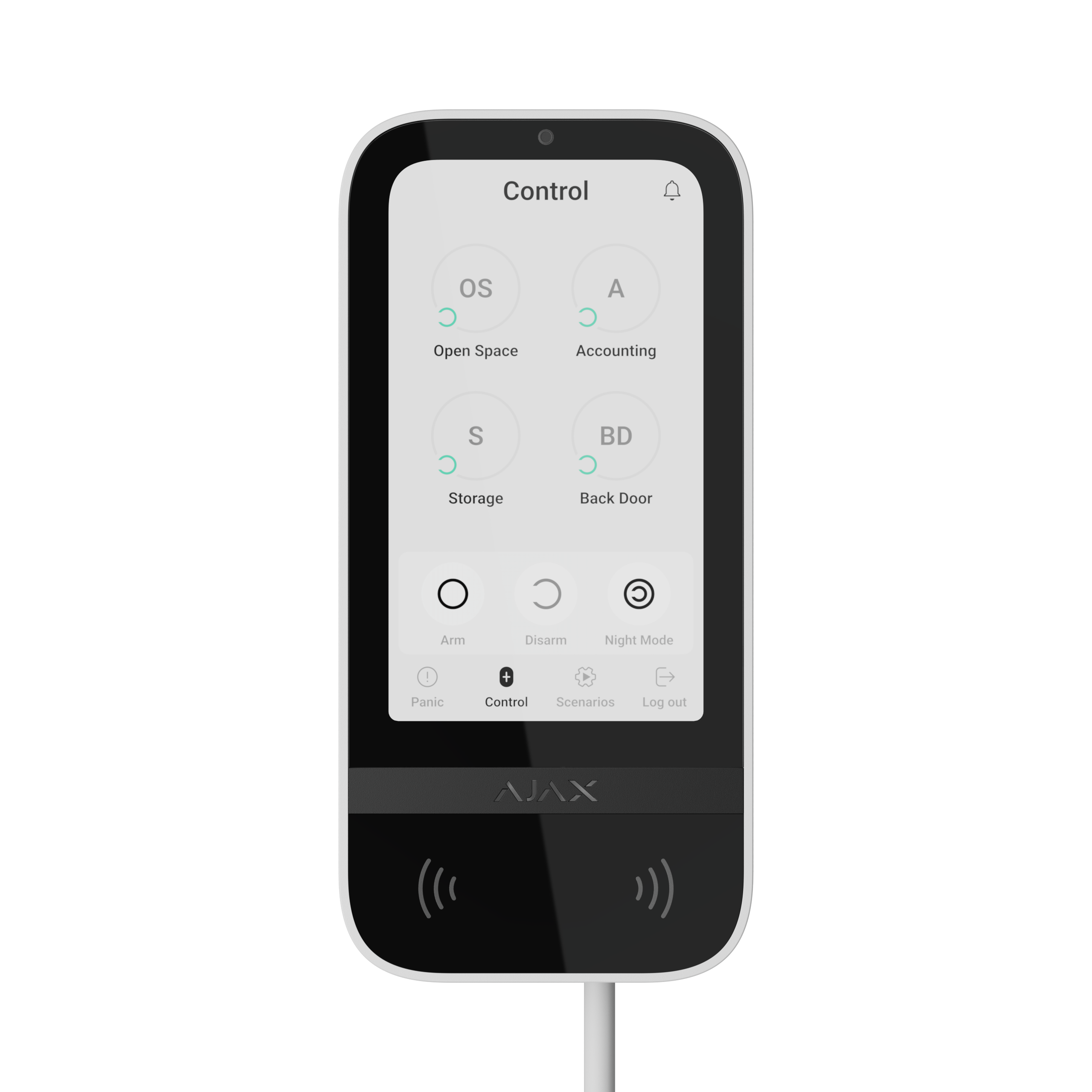 Fibra KeyPad TouchScreen Fibra white