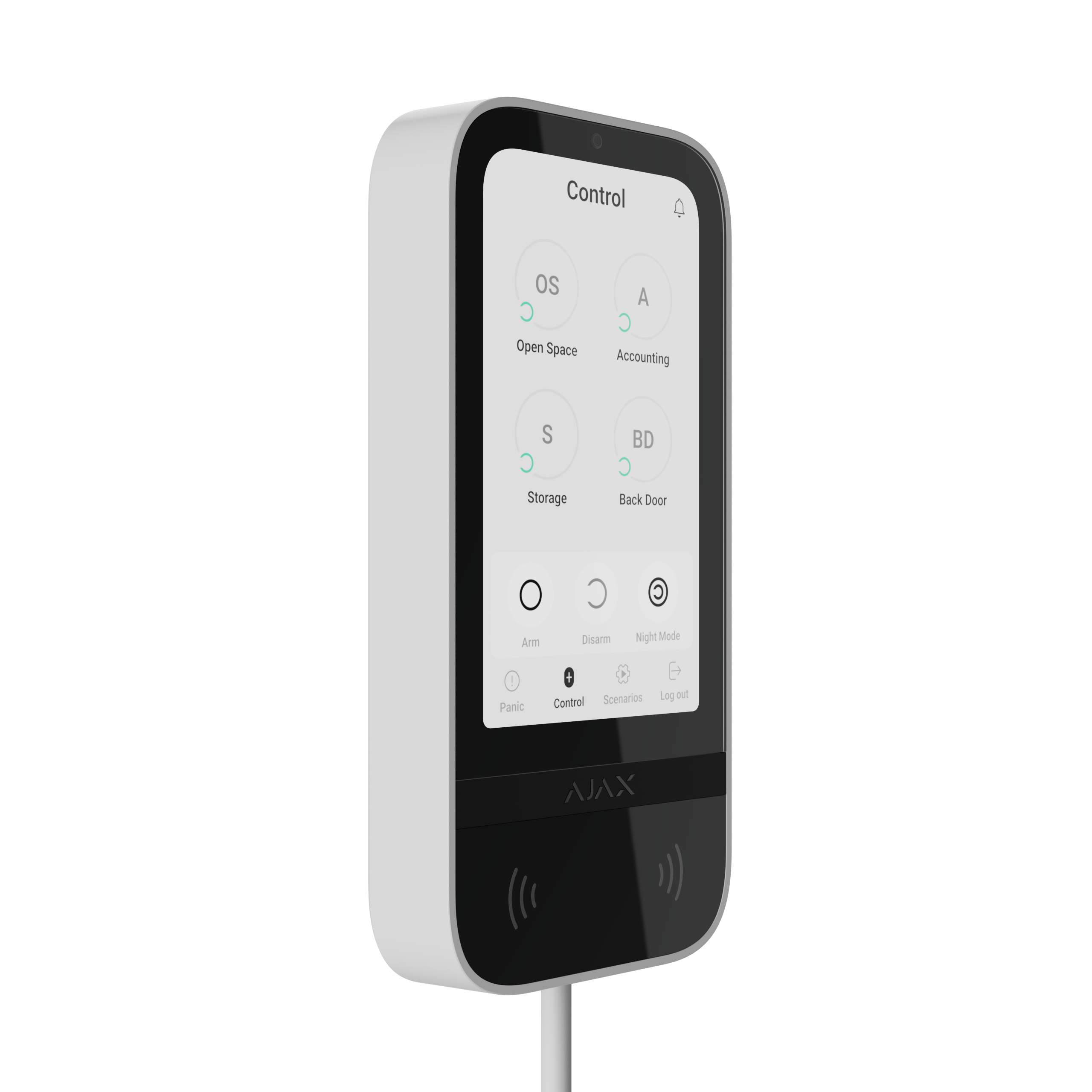 Fibra KeyPad TouchScreen Fibra white
