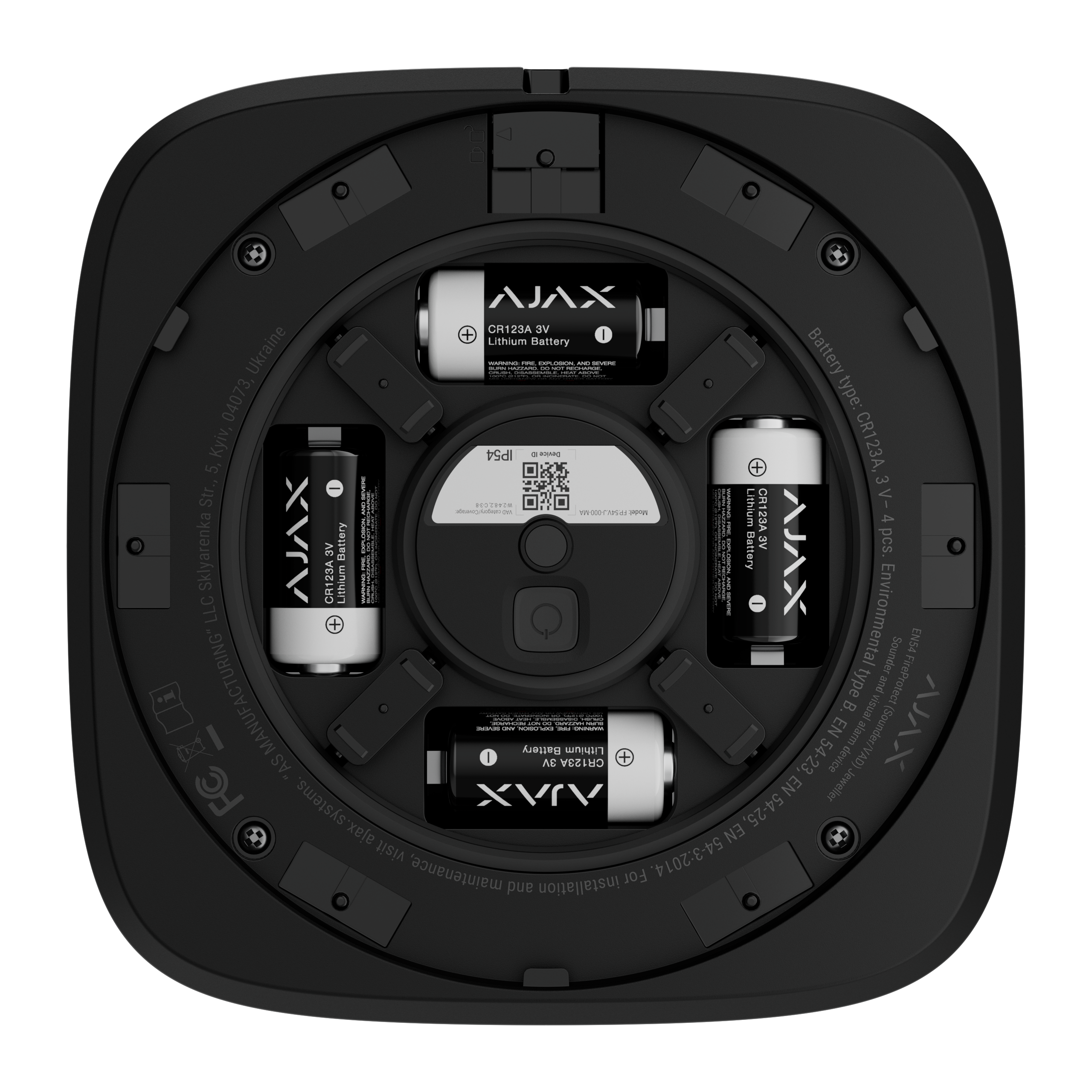 Ajax EN54 FireProtect (Sounder/VAD) black