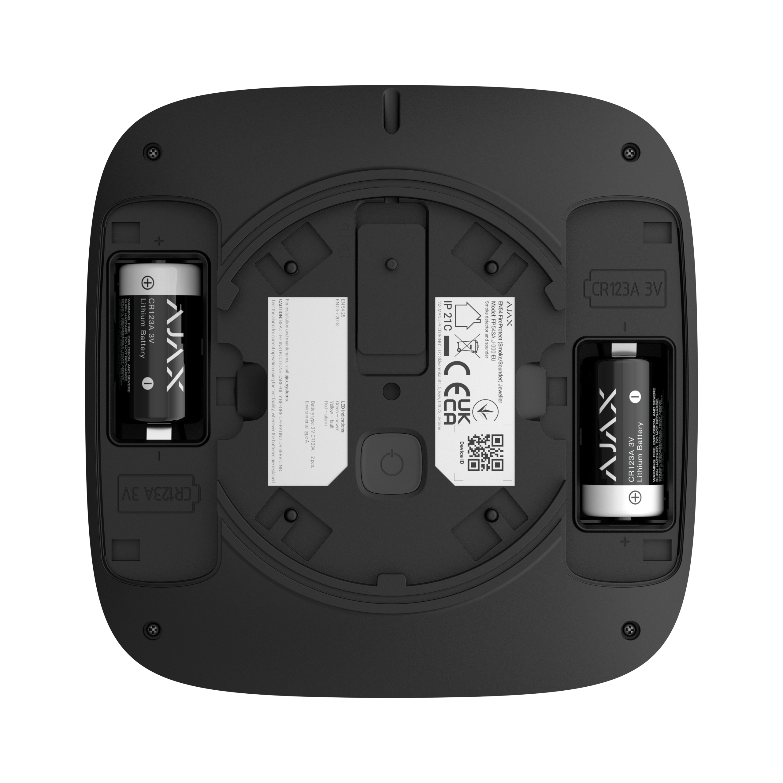 Ajax EN54 FireProtect (Smoke/Sounder) black Ajax EN54 FireProtect (Smoke/Sounder) black