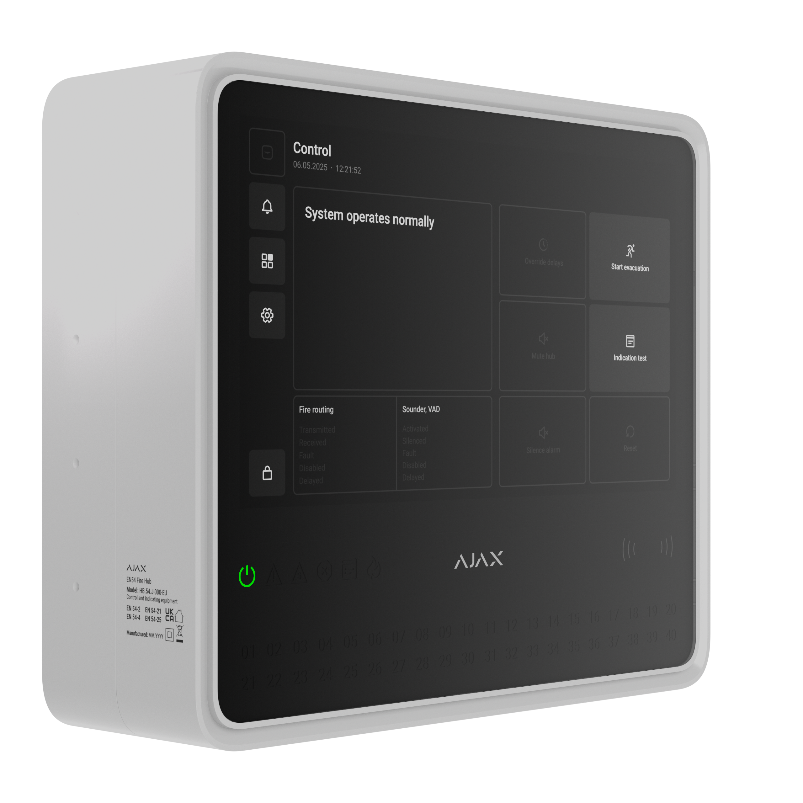 Ajax EN54 GlandBox white