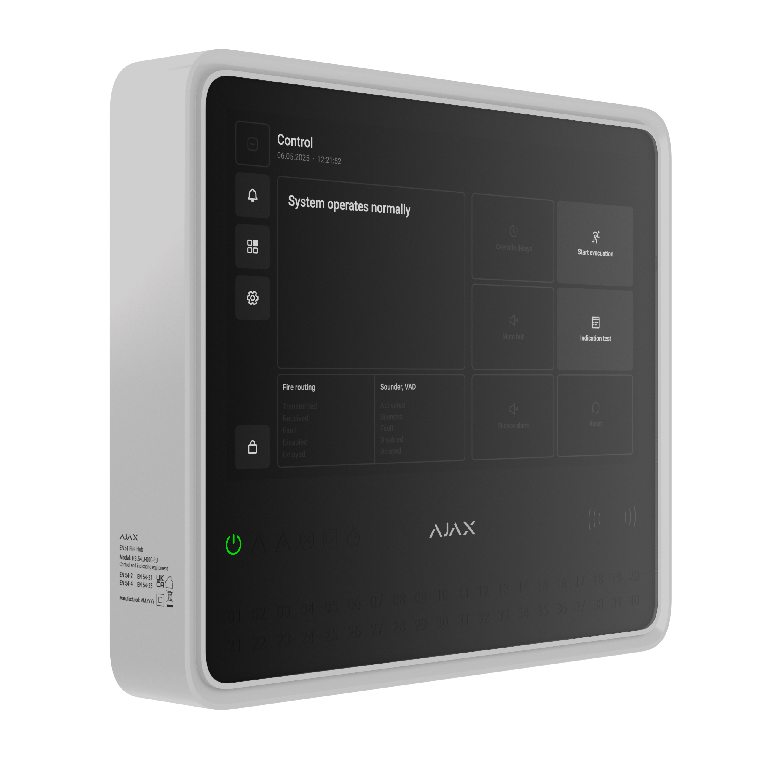 Ajax EN54 Fire Hub white 