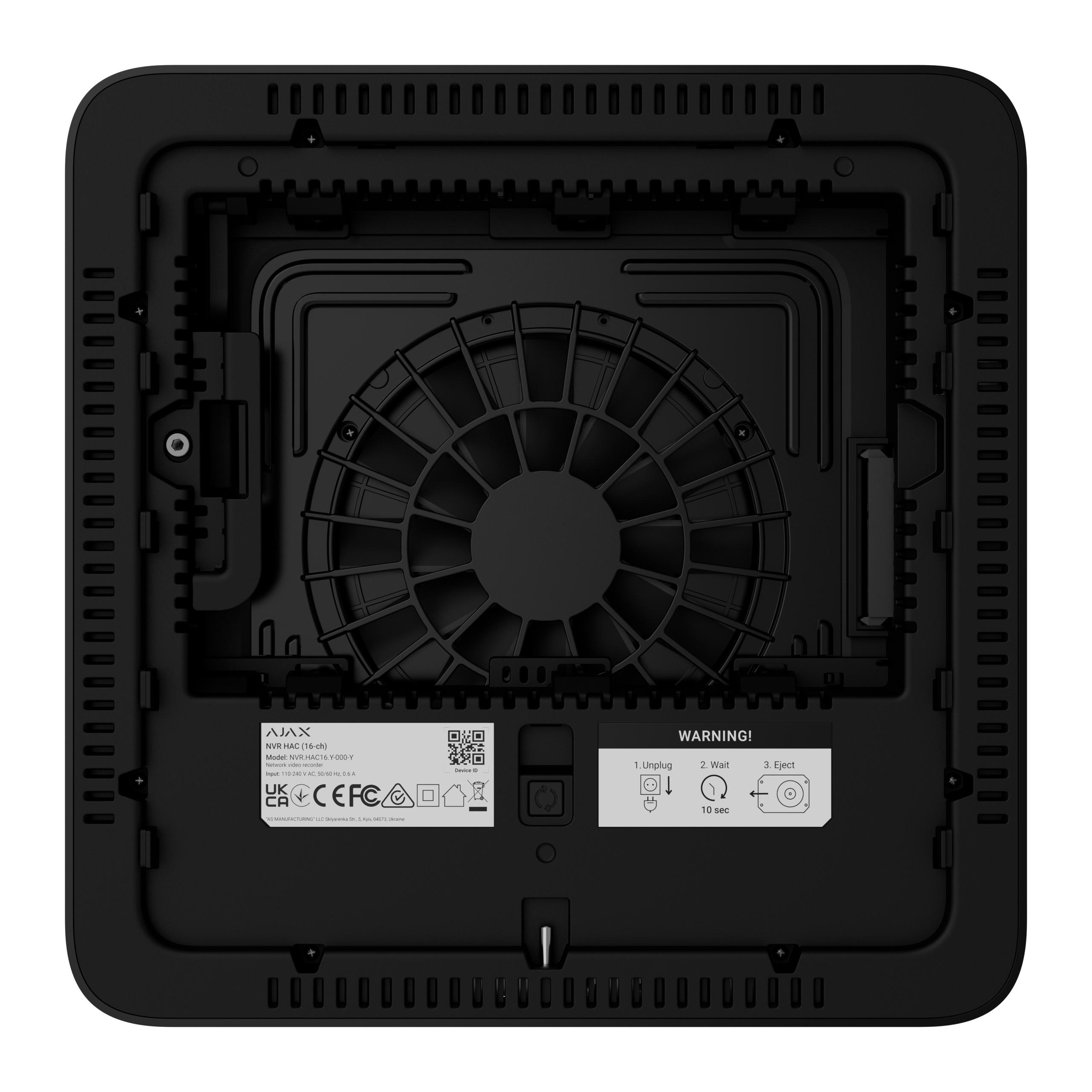 Ajax NVR HAC (16ch) black Ajax NVR HAC (16ch) black